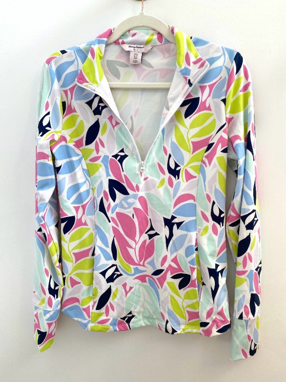 Tommy Bahama Golf Bright Multi-Color Quarter Zip Small